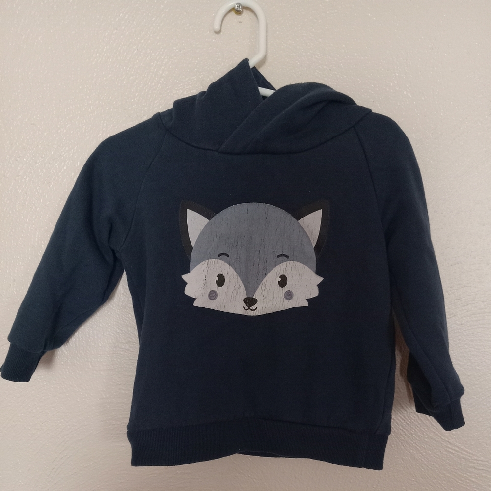 Navy Blue Peppy Mini Hoodie, 2T